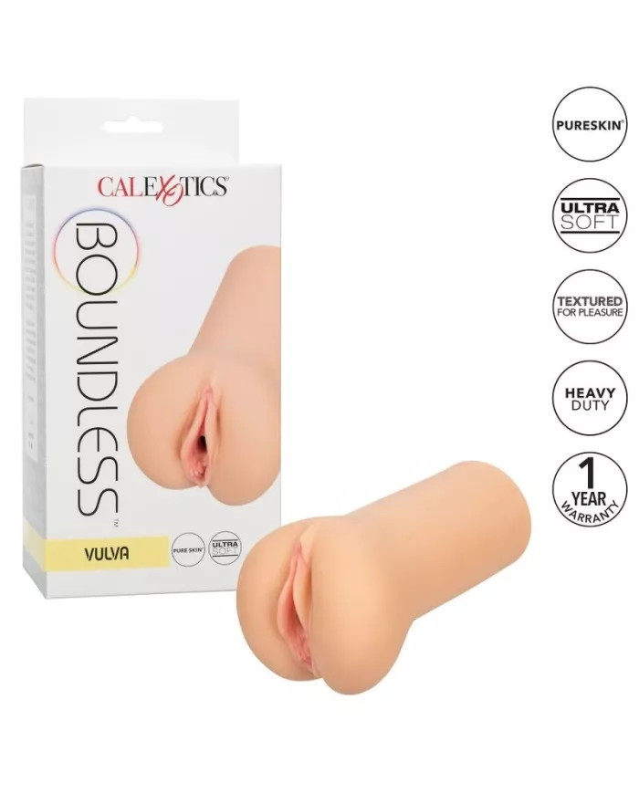 CALEXOTICS - BOUNDLESS VULVA STROKER - PEAU CLAIRE CALEXOTICS - BOUNDLESS VULVA STROKER - PEAU CLAIRE