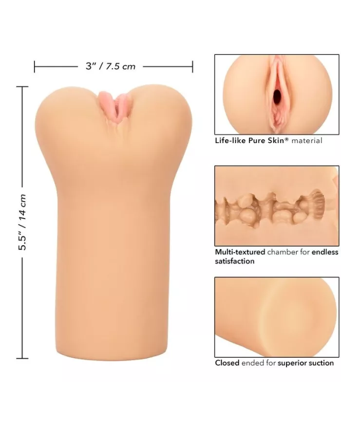 CALEXOTICS - BOUNDLESS VULVA STROKER - PEAU CLAIRE CALEXOTICS - BOUNDLESS VULVA STROKER - PEAU CLAIRE