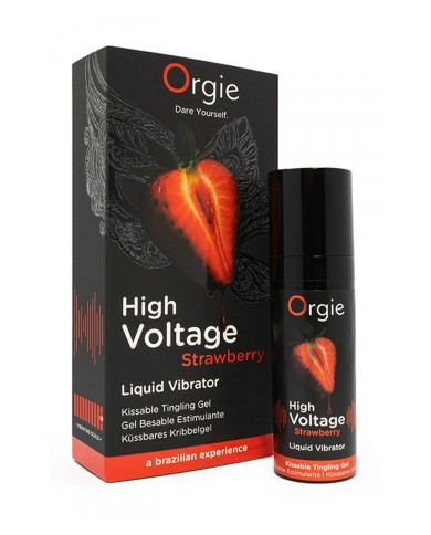 Gel d'excitation High Voltage Liquid Vibrator Fraise - Orgie