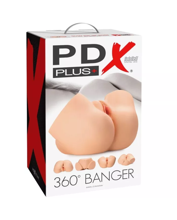 PDX PLUS - MASTURBATEUR ANAL ET VAGIN RÉALISTE 360 BANGER