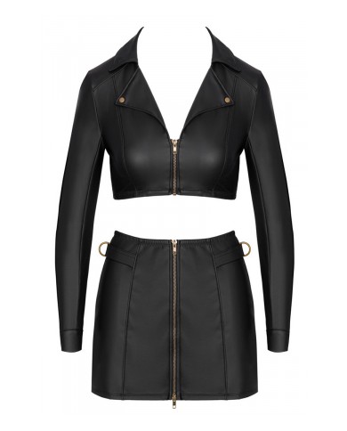 Ensemble top et jupe courte noir - Cottelli PARTY