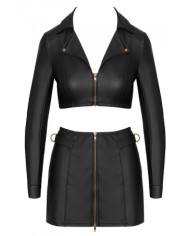 Ensemble top et jupe courte noir - Cottelli PARTY