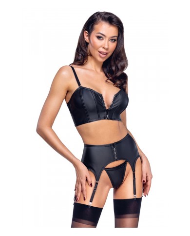 Ensemble lingerie 3 pièces avec porte-jarretelles - Cottelli PARTY