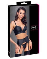 Ensemble lingerie 3 pièces avec porte-jarretelles - Cottelli PARTY
