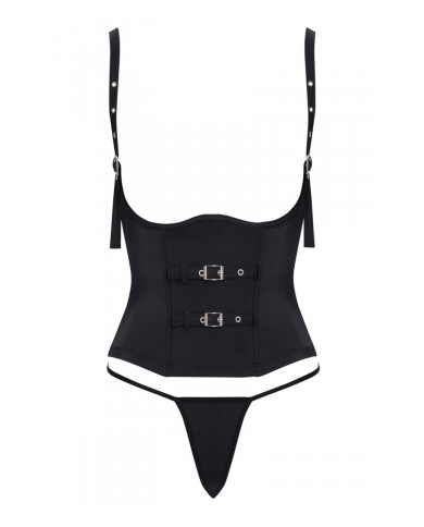 Ensemble corset seins nus noir - Cottelli PARTY