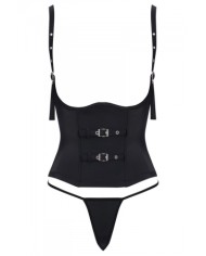 Ensemble corset seins nus noir - Cottelli PARTY