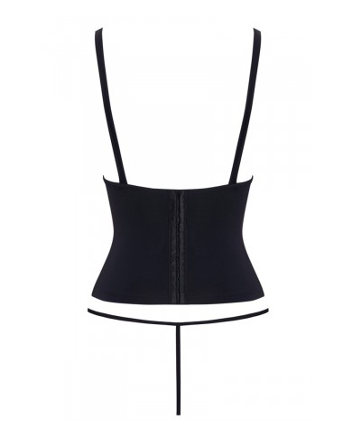 Ensemble corset seins nus noir - Cottelli PARTY