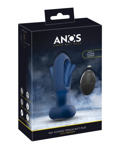 Plug anal vibrant avec langue oscillante - Anos