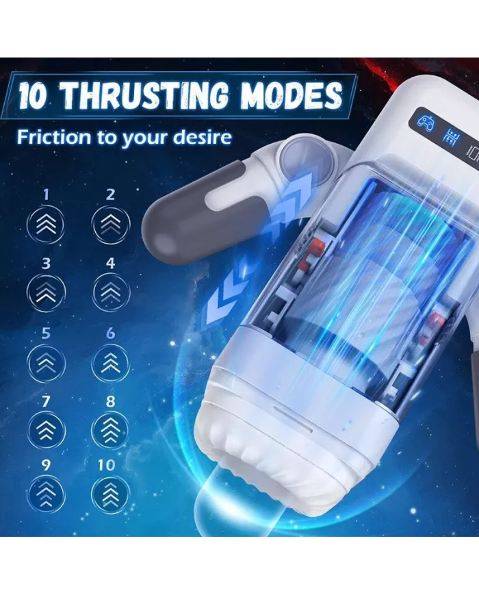 GAME CUP - MASTURBATEUR À VIBRATION DE POUSSÉE AVEC FONCTION CHAUFFANTE ET SUPPORT MOBILE - NOIR GAME CUP - MASTURBATEUR À VIBRATION DE POUSSÉE AVEC FONCTION CHAUFFANTE ET SUPPORT MOBILE - NOIR