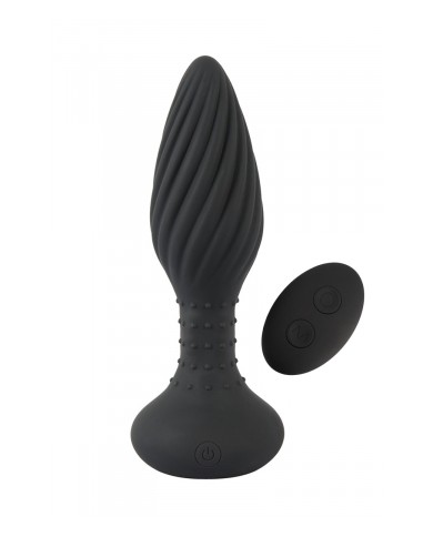 Plug anal vibrant et rotatif télécommandé - Anos