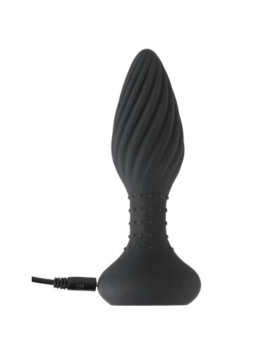 Plug anal vibrant et rotatif télécommandé - Anos