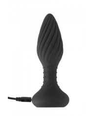 Plug anal vibrant et rotatif télécommandé - Anos
