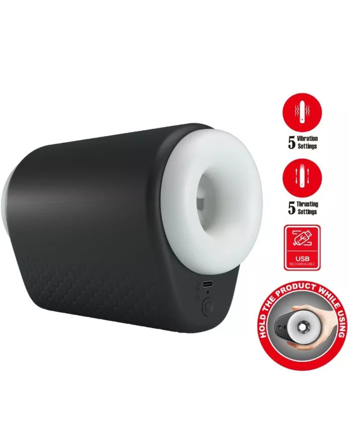 PRETTY LOVE - MASTURBATEUR POUR HOMME DJ GIRL AVEC VIBRATION 5 RÉGLAGES NEGRO PRETTY LOVE - MASTURBATEUR POUR HOMME DJ GIRL AVEC VIBRATION 5 RÉGLAGES NEGRO
