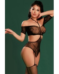 Combinaison sexy noire - J Lingerie
