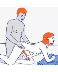 FUN FACTORY - VIM BAGUETTE RUMBLE VIBRANTE RECHARGEABLE EN SILICONE BLEU MINUIT