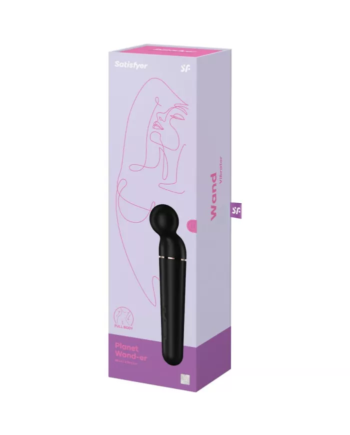 SATISFYER - MASSAGER VIBRATEUR PLANET WAND-ER NOIR