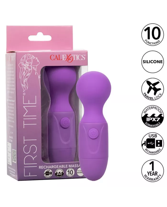 CALEXOTICS - FIRST TIME MASSEUR RECHARGEABLE 10 VIBRATIONS VIOLET CALEXOTICS - FIRST TIME MASSEUR RECHARGEABLE 10 VIBRATIONS VIOLET