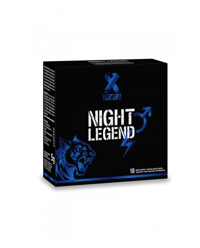 Booster sexuel masculin à effet rapide Night Legend (10 gélules)