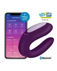 SATISFYER - APPLICATION DOUBLE JOY CON VIOLET