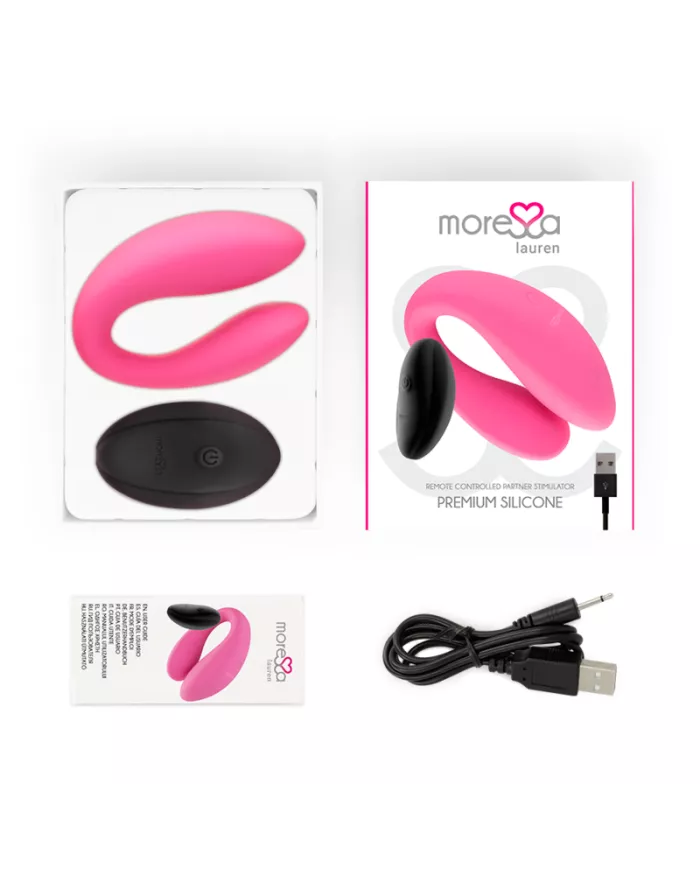 MORESSA - STIMULATEUR  TÉLÉCOMMANDE LAUREN POUR COUPLES