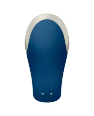 SATISFYER - VIBRATEUR DOUBLE LOVE LUXURY PARTNER BLEU