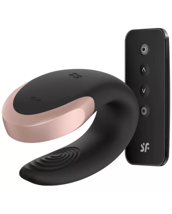 SATISFYER - VIBRATEUR DOUBLE LOVE LUXURY PARTNER NOIR