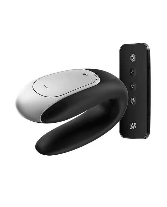 SATISFYER - VIBRATEUR PARTENAIRE DOUBLE FUN NOIR SATISFYER - VIBRATEUR PARTENAIRE DOUBLE FUN NOIR