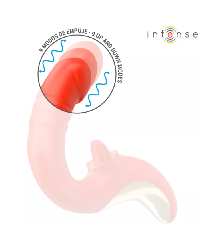 INTENSE - VIBRATEUR ET STIMULATEUR PAULINA EN FORME DE U ROUGE INTENSE - VIBRATEUR ET STIMULATEUR PAULINA EN FORME DE U ROUGE