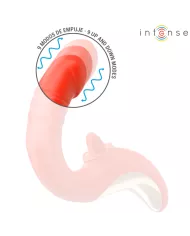 INTENSE - VIBRATEUR ET STIMULATEUR PAULINA EN FORME DE U ROUGE INTENSE - VIBRATEUR ET STIMULATEUR PAULINA EN FORME DE U ROUGE