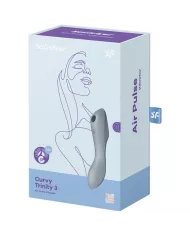 SATISFYER - STIMULATEUR ET VIBRATEUR CURVY TRINITY 3 GRIS