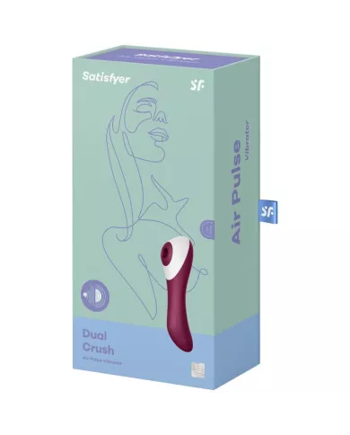 SATISFYER - VIBRATEUR  IMPULSIONS AIR DUAL CRUSH SATISFYER - VIBRATEUR  IMPULSIONS AIR DUAL CRUSH