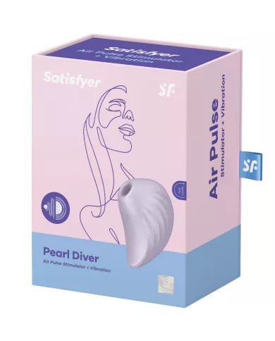 SATISFYER - STIMULATEUR ET VIBRATEUR PEARL DIVER VIOLETTE