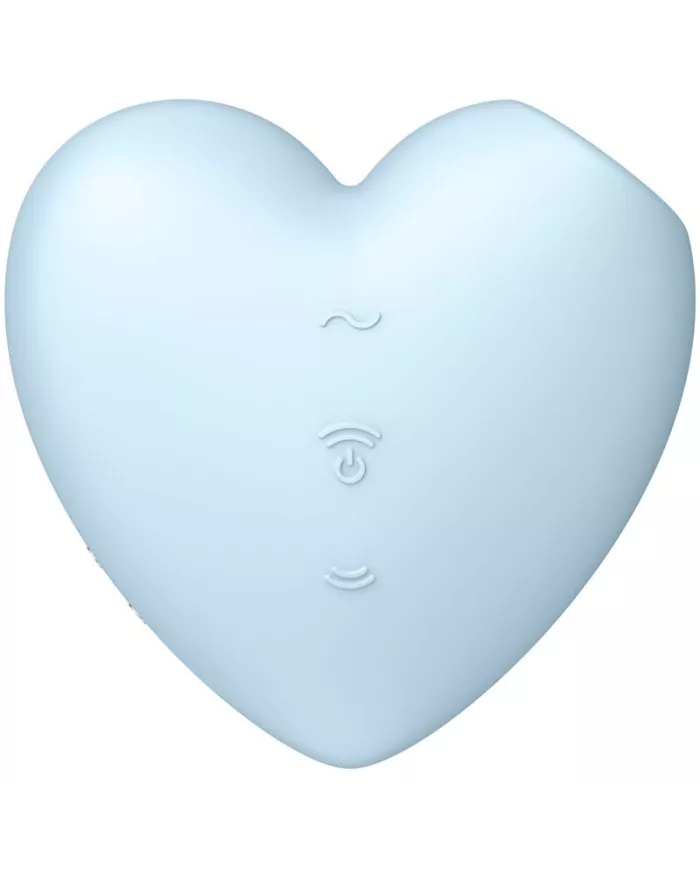 SATISFYER - CUTIE HEART STIMULATEUR ET VIBRATEUR DE PULSE D'AIR BLEU SATISFYER - CUTIE HEART STIMULATEUR ET VIBRATEUR DE PULSE D'AIR BLEU