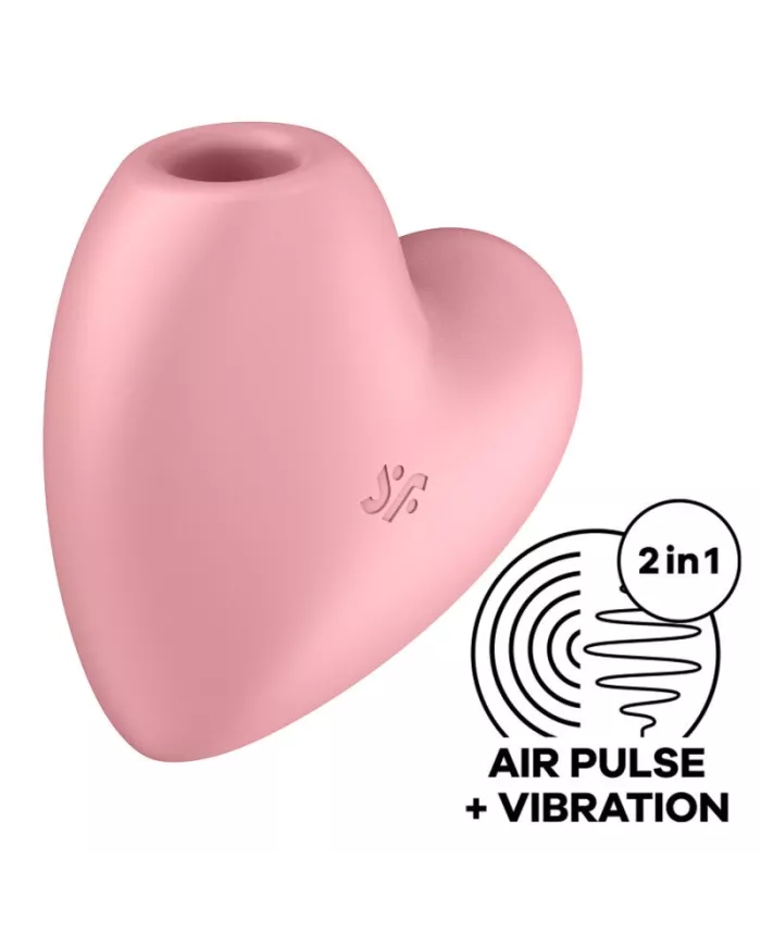 SATISFYER - CUTIE HEART STIMULATEUR ET VIBRATEUR DE PULSE D'AIR ROSE