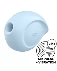 SATISFYER - STIMULATEUR ET VIBRATEUR D'IMPULSIONS D'AIR SUGAR RUSH BLEU