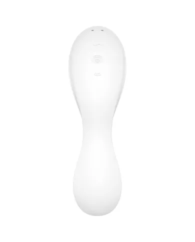 SATISFYER - APPLICATION STIMULATEUR ET VIBRATEUR CURVY TRINITY 5 BLANC SATISFYER - APPLICATION STIMULATEUR ET VIBRATEUR CURVY TRINITY 5 BLANC