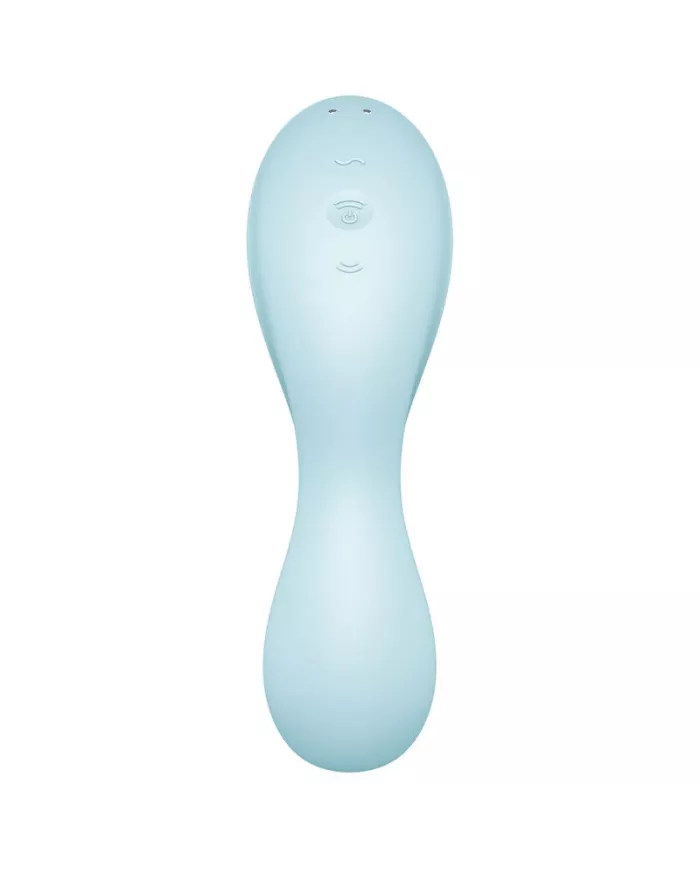 SATISFYER - APPLICATION STIMULATEUR ET VIBRATEUR CURVY TRINITY 5 BLEU SATISFYER - APPLICATION STIMULATEUR ET VIBRATEUR CURVY TRINITY 5 BLEU
