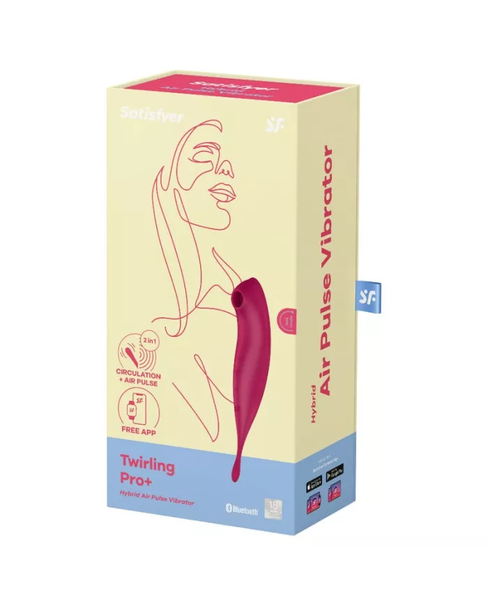 SATISFYER - APPLICATION DE STIMULATEUR ET VIBRATEUR TWIRLING PRO+ ROUGE SATISFYER - APPLICATION DE STIMULATEUR ET VIBRATEUR TWIRLING PRO+ ROUGE