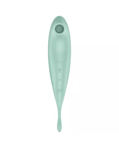 SATISFYER - APPLICATION DE STIMULATEUR ET VIBRATEUR TWIRLING PRO+ VERT SATISFYER - APPLICATION DE STIMULATEUR ET VIBRATEUR TWIRLING PRO+ VERT