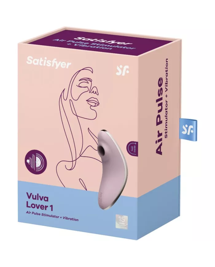 SATISFYER - VULVA LOVER 1 STIMULATEUR ET VIBRATEUR AIR PULSE VIOLET SATISFYER - VULVA LOVER 1 STIMULATEUR ET VIBRATEUR AIR PULSE VIOLET