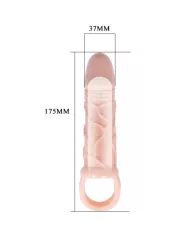 BAILE - GAINE DEXTENSION DE PÉNIS AVEC SANGLE POUR TESTICULES 13,5 CM BAILE - GAINE DEXTENSION DE PÉNIS AVEC SANGLE POUR TESTICULES 13,5 CM
