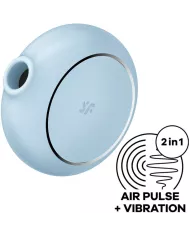 SATISFYER - STIMULATEUR ET VIBRATEUR DOUBLE AIR PULSE PRO TO GO 3 BLEU SATISFYER - STIMULATEUR ET VIBRATEUR DOUBLE AIR PULSE PRO TO GO 3 BLEU