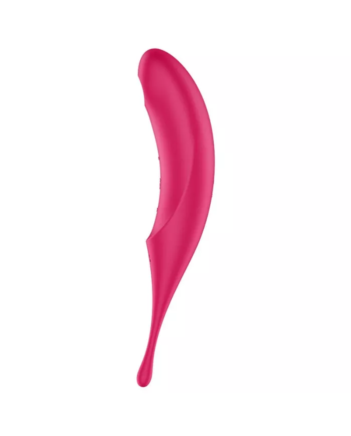 SATISFYER - STIMULATEUR ET VIBRATEUR TWIRLING PRO AIR PULSE ROUGE