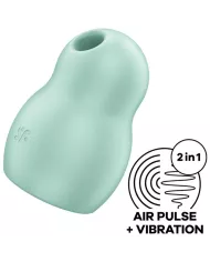 SATISFYER - STIMULATEUR ET VIBRATEUR DOUBLE AIR PULSE PRO TO GO 1 VERT SATISFYER - STIMULATEUR ET VIBRATEUR DOUBLE AIR PULSE PRO TO GO 1 VERT