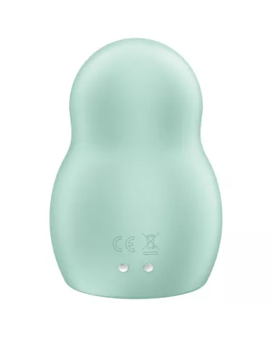 SATISFYER - STIMULATEUR ET VIBRATEUR DOUBLE AIR PULSE PRO TO GO 1 VERT