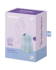 SATISFYER - STIMULATEUR ET VIBRATEUR DOUBLE AIR PULSE PRO TO GO 1 BLEU SATISFYER - STIMULATEUR ET VIBRATEUR DOUBLE AIR PULSE PRO TO GO 1 BLEU
