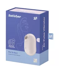 SATISFYER - STIMULATEUR ET VIBRATEUR DOUBLE AIR PULSE PRO TO GO 2 BEIGE SATISFYER - STIMULATEUR ET VIBRATEUR DOUBLE AIR PULSE PRO TO GO 2 BEIGE