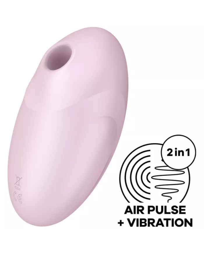 SATISFYER - STIMULATEUR ET VIBRATEUR VULVA LOVER 3 ROSE