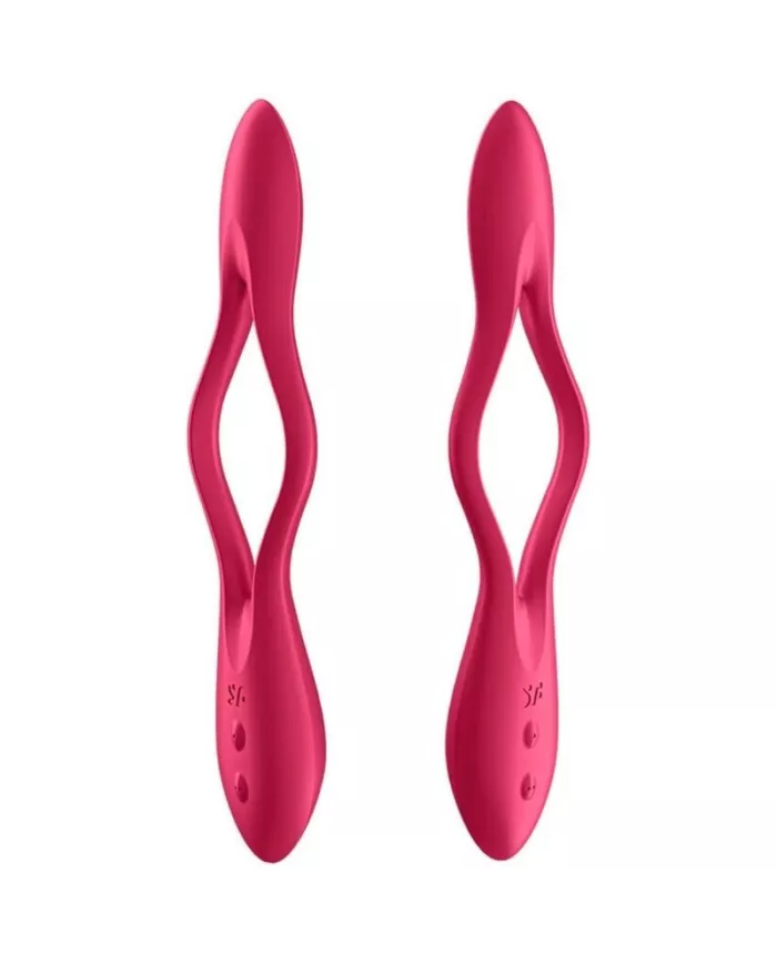 SATISFYER - VIBRATEUR MULTI ELASTIC JOY ROUGE