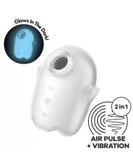SATISFYER - GLOWING GHOST AIR PULSE & VIBRATEUR BLANC SATISFYER - GLOWING GHOST AIR PULSE & VIBRATEUR BLANC